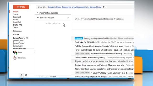 How to unblock someone in Gmail® chat list or Google™ Hangout смотреть онлайн