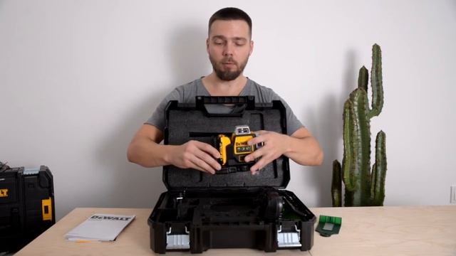 Лазерный уровень DeWALT DCE089D1G-QW с зеленым лучом смотреть онлайн