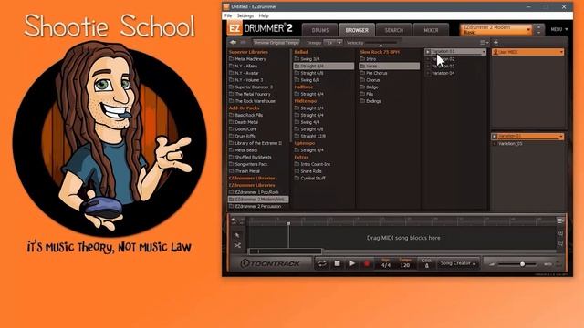Advanced Browser Tab in EZDrummer 2 смотреть онлайн