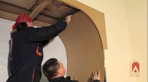 Установка арки Палермо шпон дуба лак по индивидуальным размерам