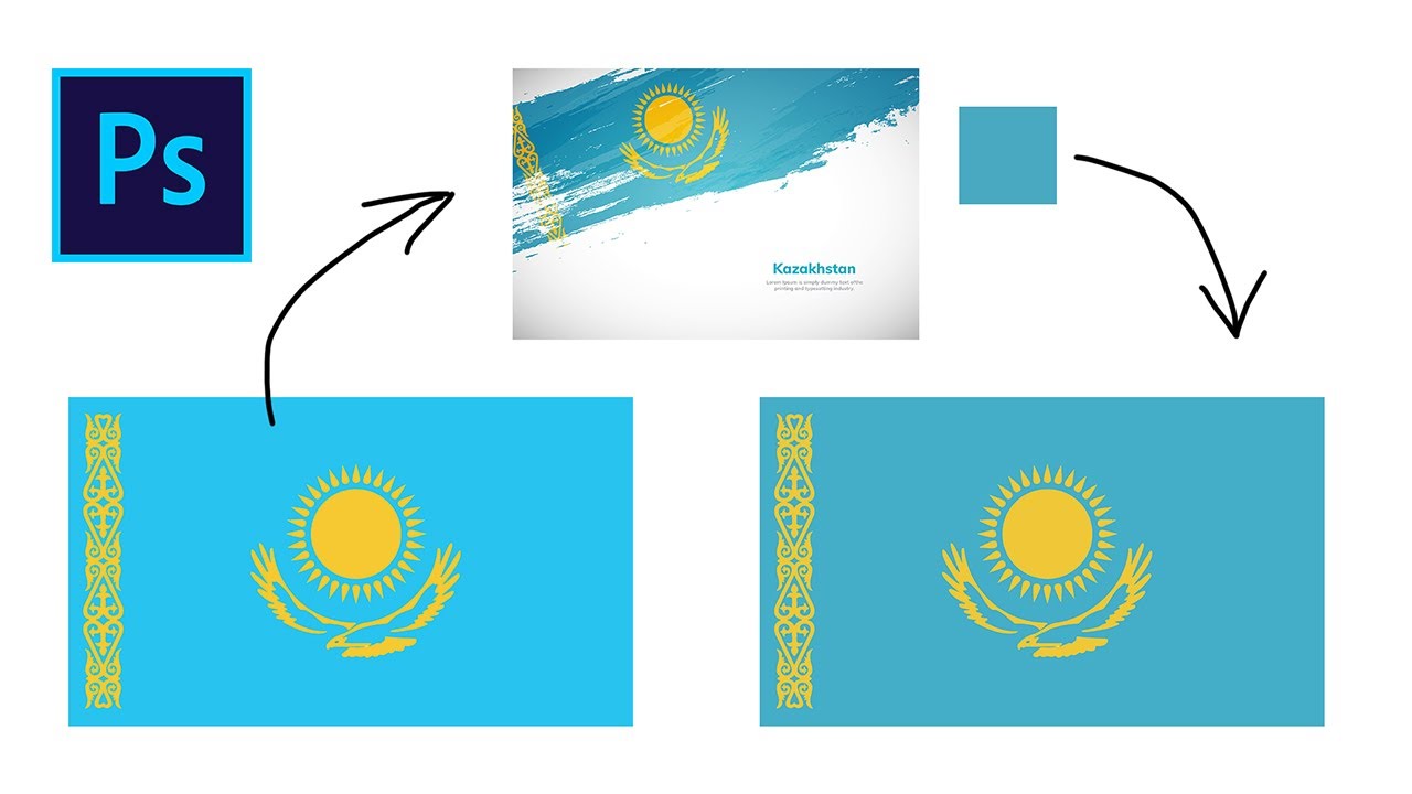 Как поменять цвет на картинке в фотошопе смотреть онлайн