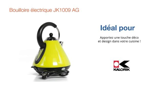 Bouilloire électrique JK1009 AG Team Kalorik - Vert et noir смотреть онлайн
