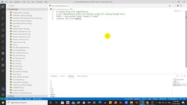 Print List Using Comprehension In Python #113 #lingarajtechhub смотреть онлайн