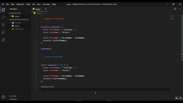 Crash Course : ES6 Arrow functions vs Regular functions смотреть онлайн