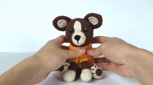 Собачка крючком. Вязаная собачка. Игрушки крючком. Чихуахуа крючком. Обзор игрушки