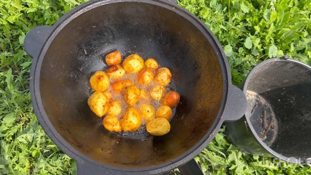 Кебаб казан с куриными голенями