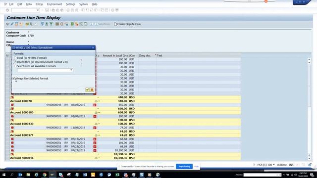 SAP FICO: How to get option for selection of Spreadsheet in Standard SAP Transaction Code FBL5N? смотреть онлайн