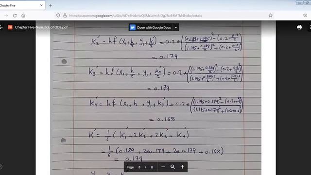 Runge-kutta Method смотреть онлайн