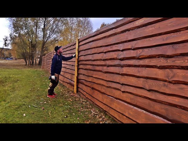 НИКТО НЕ ОЖИДАЛ УВИДЕТЬ ТАКОЙ ЗАБОР В ДЕРЕВНЕ. ВЕСЬ ПРОЦЕСС ЗА 9 МИНУТ смотреть онлайн