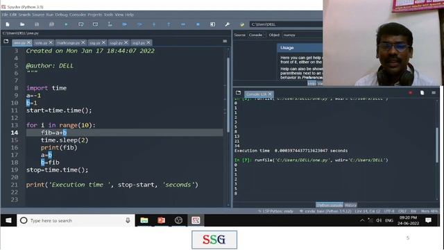 Finding of Computation Time| Program| Python | time.time() | process_time() | Demonstration | Tamil смотреть онлайн