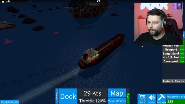 Buying a OIL TANKER SHIP Doubles My Money in ROBLOX SHIPPING LANES смотреть онлайн