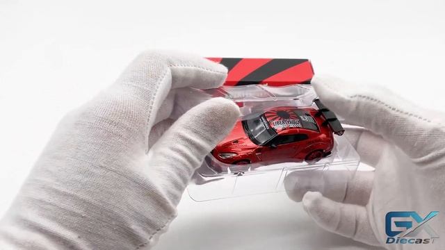 1/64 MINI GT LB*WORKS Nissan GTR (Candy Red) смотреть онлайн