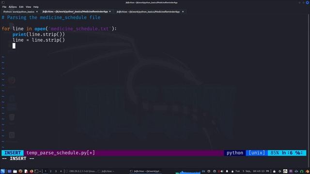 Python Basics - 57 - Project - Medicine Reminder App - Parse Schedule - part2 смотреть онлайн