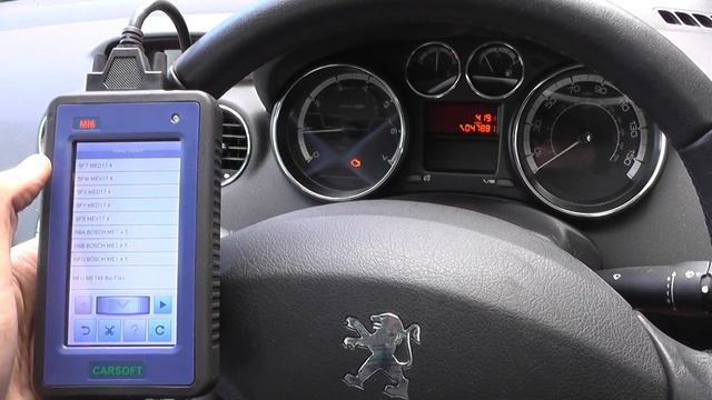Diagnose Peugeot Engine Faults With Carsoft MI6 P0141 P0343 P0368