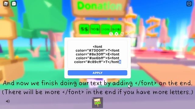 (Tutorial) Making Gradient Text in PLS DONATE смотреть онлайн