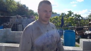 строим курятник часть №4 кладка шлакаблока