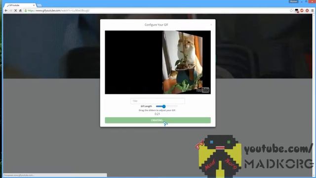 Как сделать gif'ку из ролика на Youtube смотреть онлайн