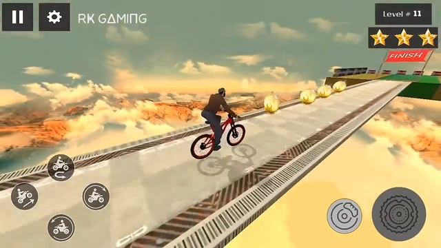 Stunt Bike Impossible Tracks Gameplay // New Bicycle Games смотреть онлайн