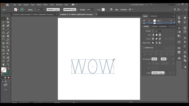 wow.Expand를 이용한Text / Create vector art.Adobe Illustrator Tutorial смотреть онлайн