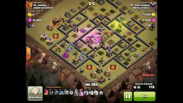 Hellas Force Clash Of Clans - Island 3star attack (25-11-2015) смотреть онлайн