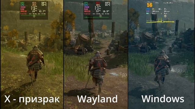 Elden Ring LINUX vs WINDOWS Xorg Wayland смотреть онлайн