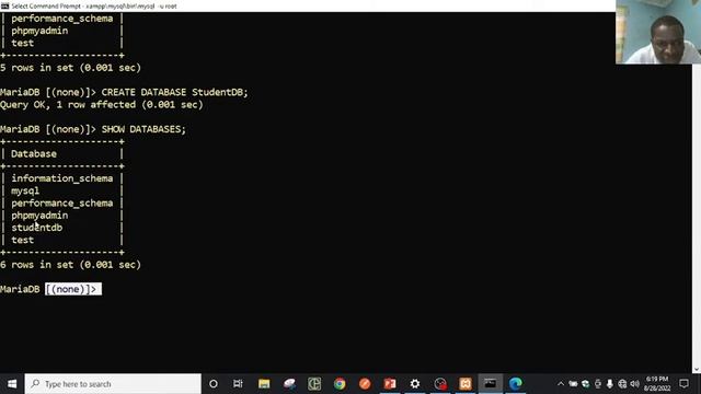 1 MySQL Database Create смотреть онлайн