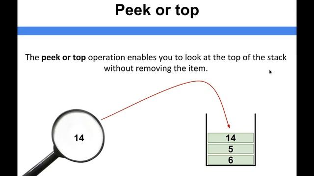 Data Structure Fundamentals - Peek or top смотреть онлайн