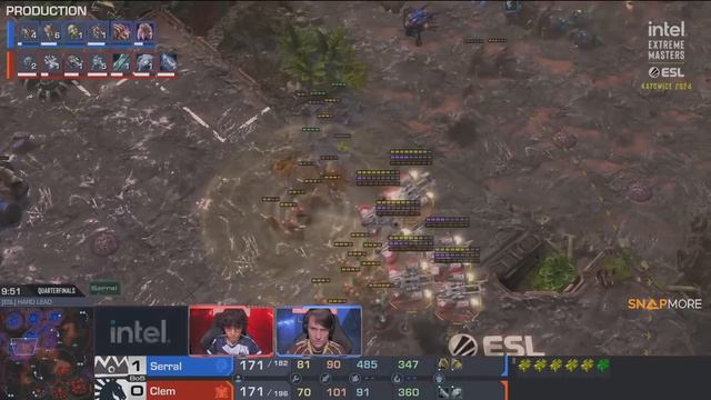 ฺStarcraft 2 : Clem(T) vs Serral(Z) - IEM Katowice 2024 смотреть онлайн