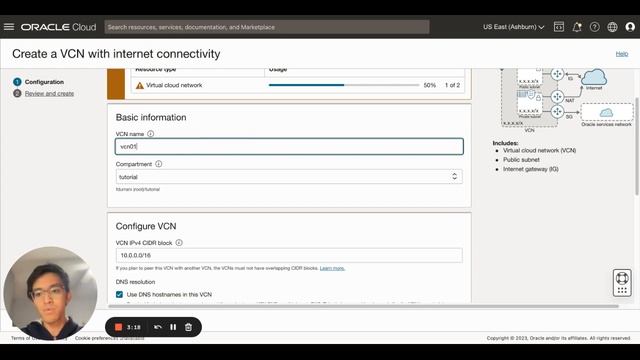 Oracle Cloud - How to create a VCN смотреть онлайн