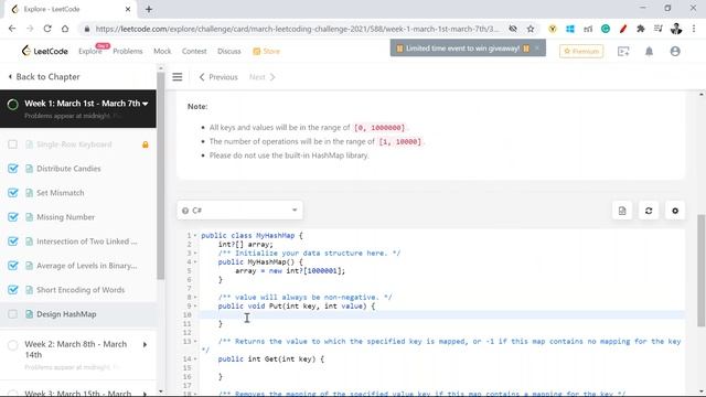 Design HashMap | LeetCode 706 смотреть онлайн
