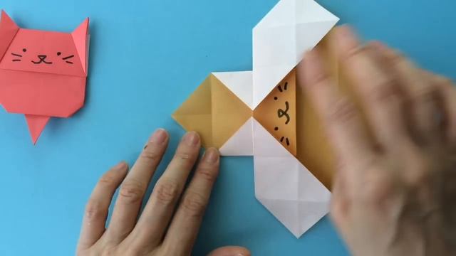折り紙　ねこのしおり　Cat Bookmark Origami（カミキィ kamikey) смотреть онлайн