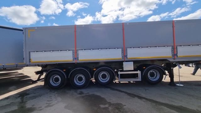 Полуприцеп самосвал зерновоз Тонар 50 м.куб. четырёхосный смотреть онлайн