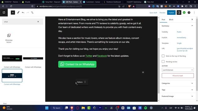 How To Add WhatsApp Floating Button in WordPress For FREE (2024) Tutorial смотреть онлайн