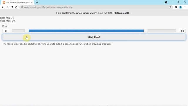 price range slider with javascript смотреть онлайн