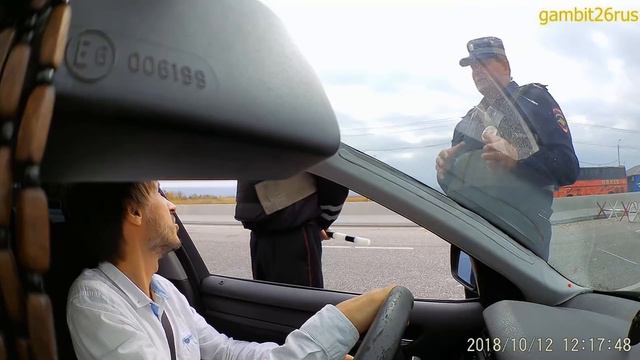 ИДПС Потапенко - безграмотный лжец и провакатор. Пост РСО-Алания - КБР. смотреть онлайн