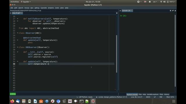 Python Design Patterns SK 07 | Observer - Upovedomuje objekty o zmenách смотреть онлайн
