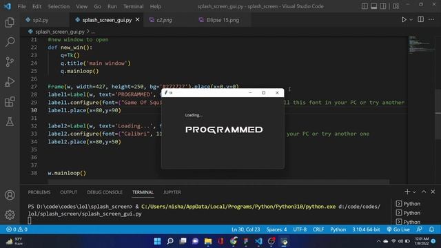 Creating a Stunning Splash Screen in Python using Tkinter: A Step-by-Step Guide смотреть онлайн