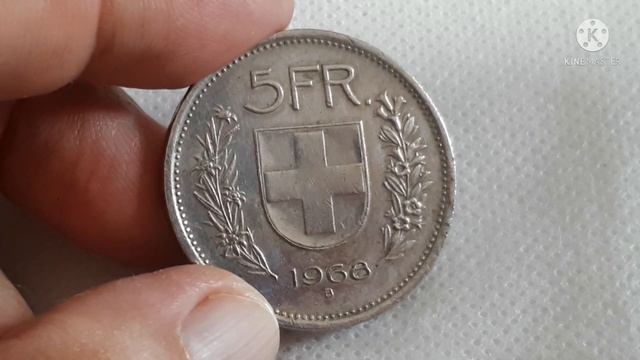 5 Fr Switzerland Coin 1968 / Value смотреть онлайн