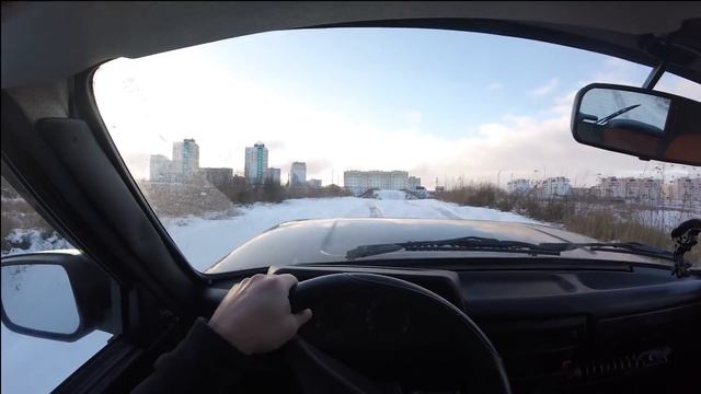 На Ниве по Обледенелой Мотокроссовой Трассе! Lada 4*4 Нива дарит Эмоции! Off Road, на Ниве по Горам