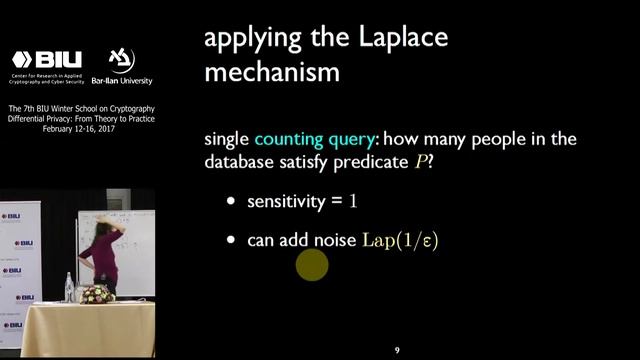 The 7th BIU Winter School: Basic Tools- Laplace Mechanism, Exponential Mechanism- Katrina Ligett смотреть онлайн