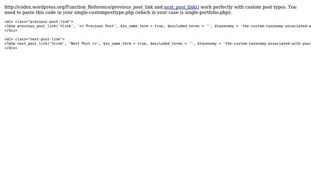 Wordpress: Next and previous link in custom post type in the same taxonomy term (3 Solutions!!) смотреть онлайн