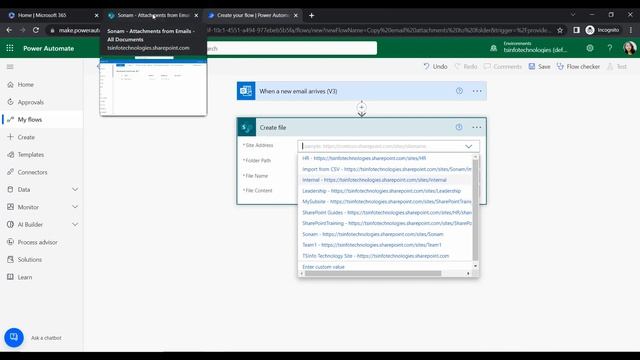 How to copy email attachment to SharePoint folder via Power Automate смотреть онлайн