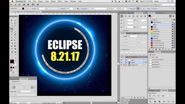 Adobe Illustrator for Beginners Vertical Type and Touch type tools - Graphic Design How to смотреть онлайн
