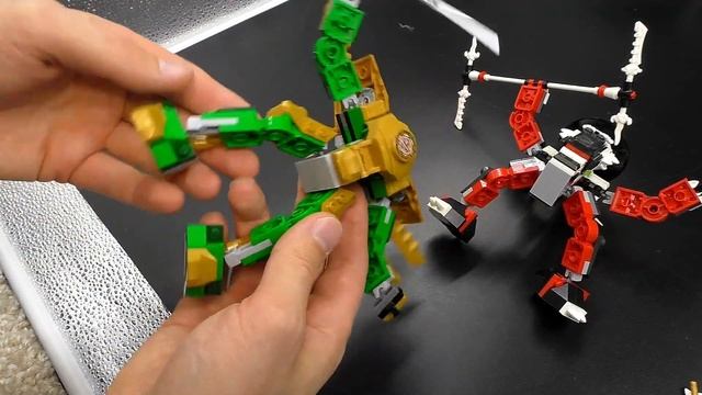 LEGO Ninjago 71781 Lloyd Mech Battle EVO Лего 71781 Нинзяго Золотой Ллойд смотреть онлайн