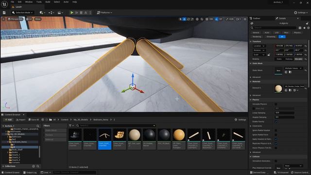 36. Unreal Engine 5.1 Для архитектурной визуализации - Интерьер спальни смотреть онлайн