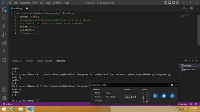 Chapter 2 print statement, strings, integers, floats etc.(Python beginner Course). смотреть онлайн