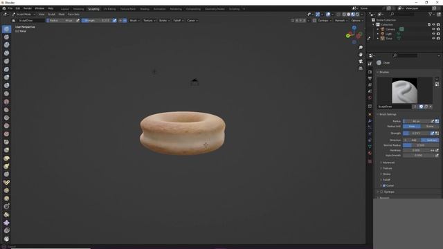How to create donut using blender : Part 1 - Shape modeling and Material смотреть онлайн