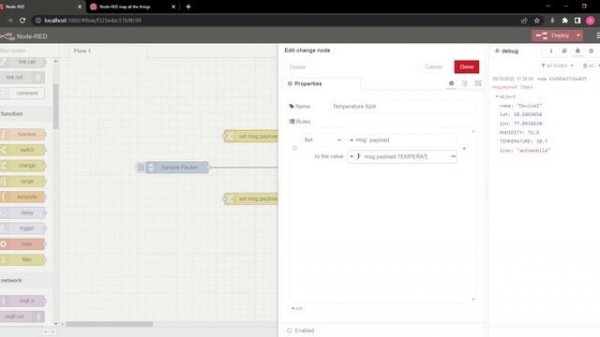 Split Messages from JSON Payload | Node-RED