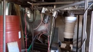 Отопление на щепе , котел Обжерина. Heating on wood chips, boiler Obzherin.