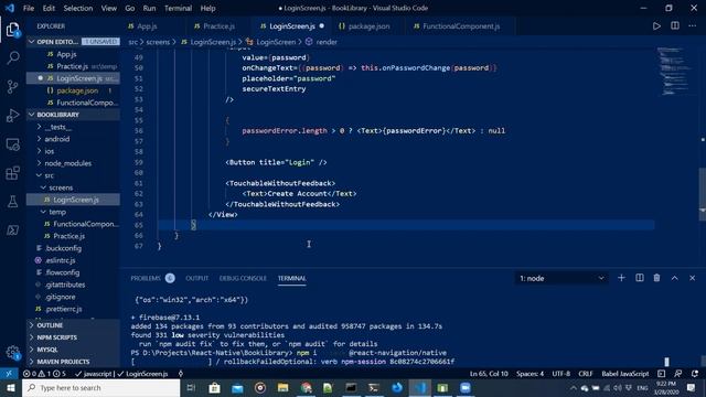 08 Dealing with React Native Elements and Firebase - Part 3 смотреть онлайн